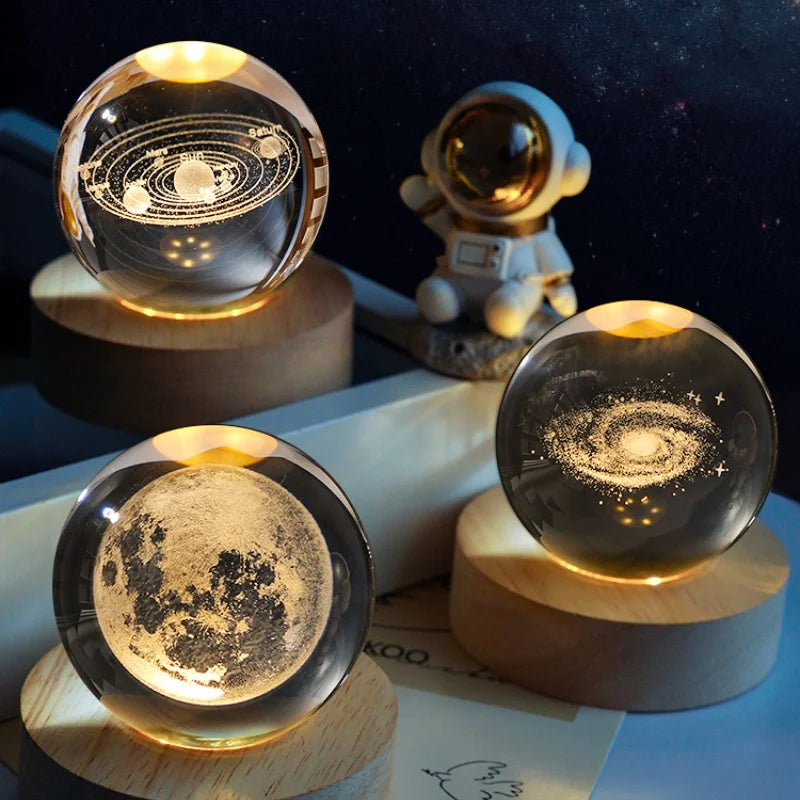 Lámpara Cristal Espacial 3D - Conoce sus versiones